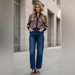 ZARA Paisley Print Blouse